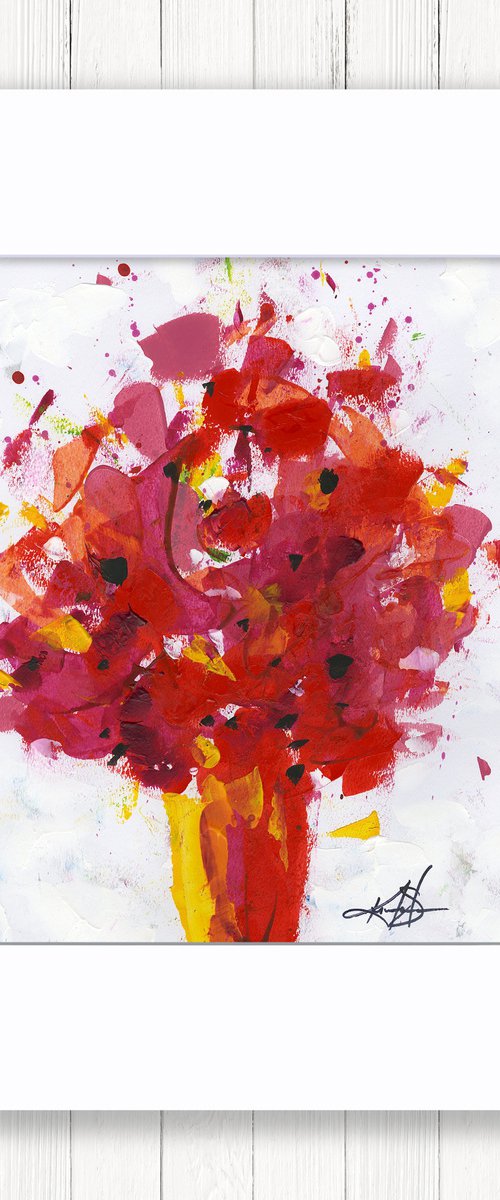 Blooms Of Joy 12 - Vase Of Flowers Painting by Kathy Morton Stanion by Kathy Morton Stanion