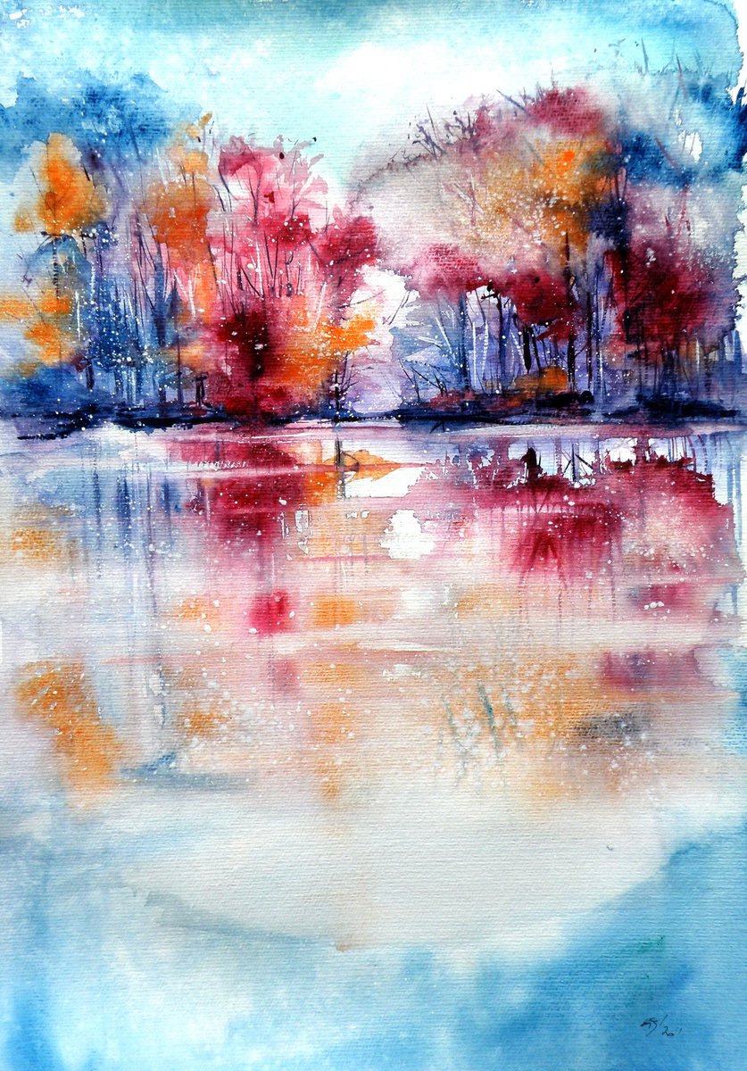 Beautiful autumn - /50 x 35 cm/ by Kovcs Anna Brigitta