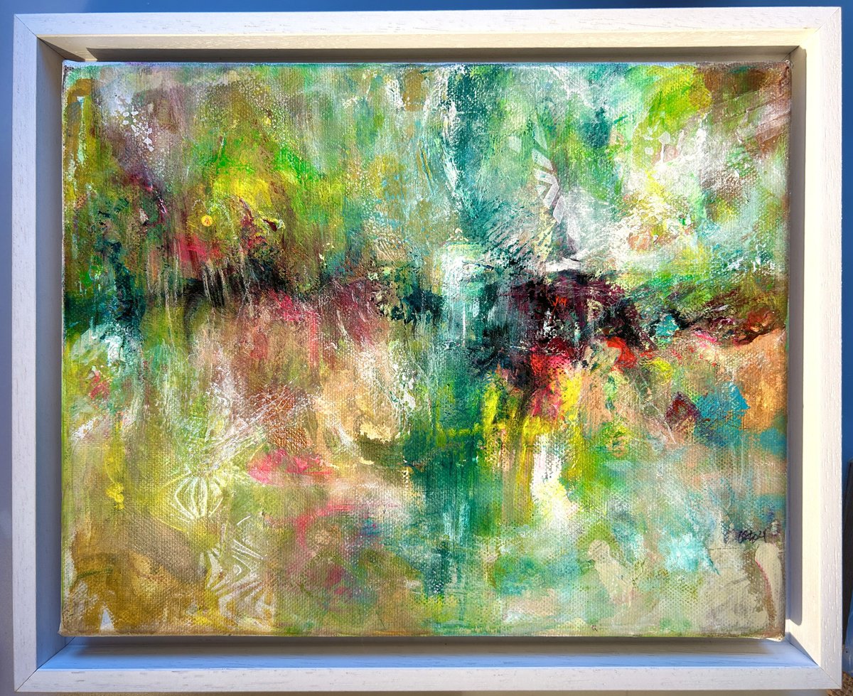 Organic Abstract Painting By Katja Wittmer, 0 X 0", Meadow, Original Artwork
