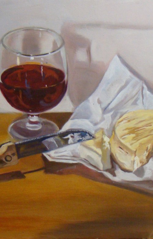 Wine and cheese by Anne Zamo