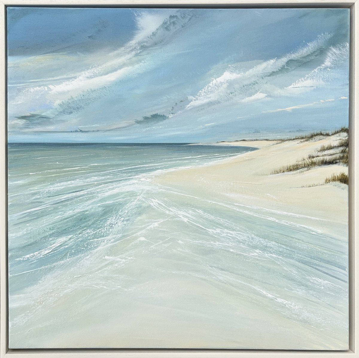 Along The Strand By Jane Skingley, 25 X 25, Artwork For Sale On Artfinder