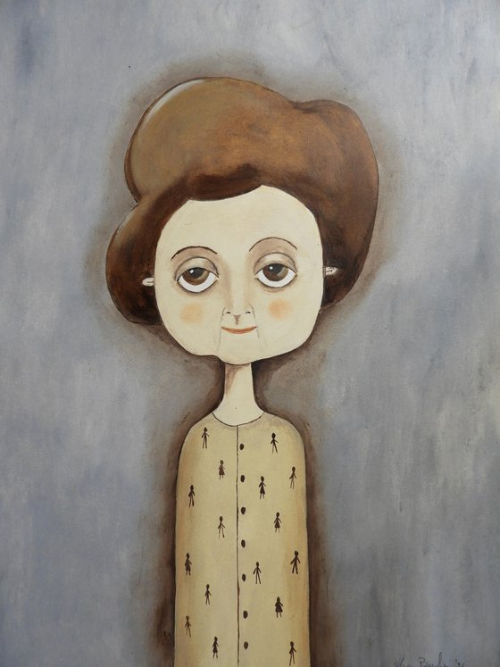 Woman with brown hair