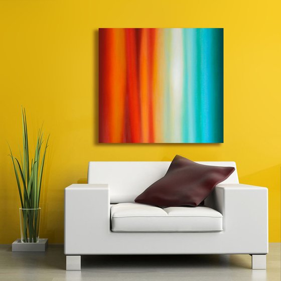 Large Abstract Oil Painting 100×92 - 03