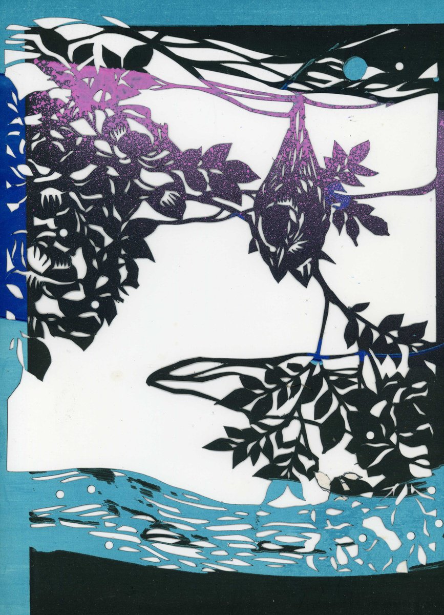 Illustrative Animal Collage By Alfred Ng, 9 X 12, Little Sparrow, Original Artwork