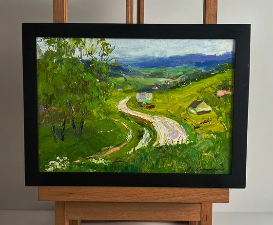 A Wavy Road in the Mountains