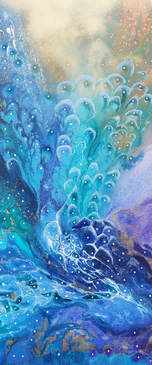 Day Dream - XL Original Abstract Painting by Pauline H