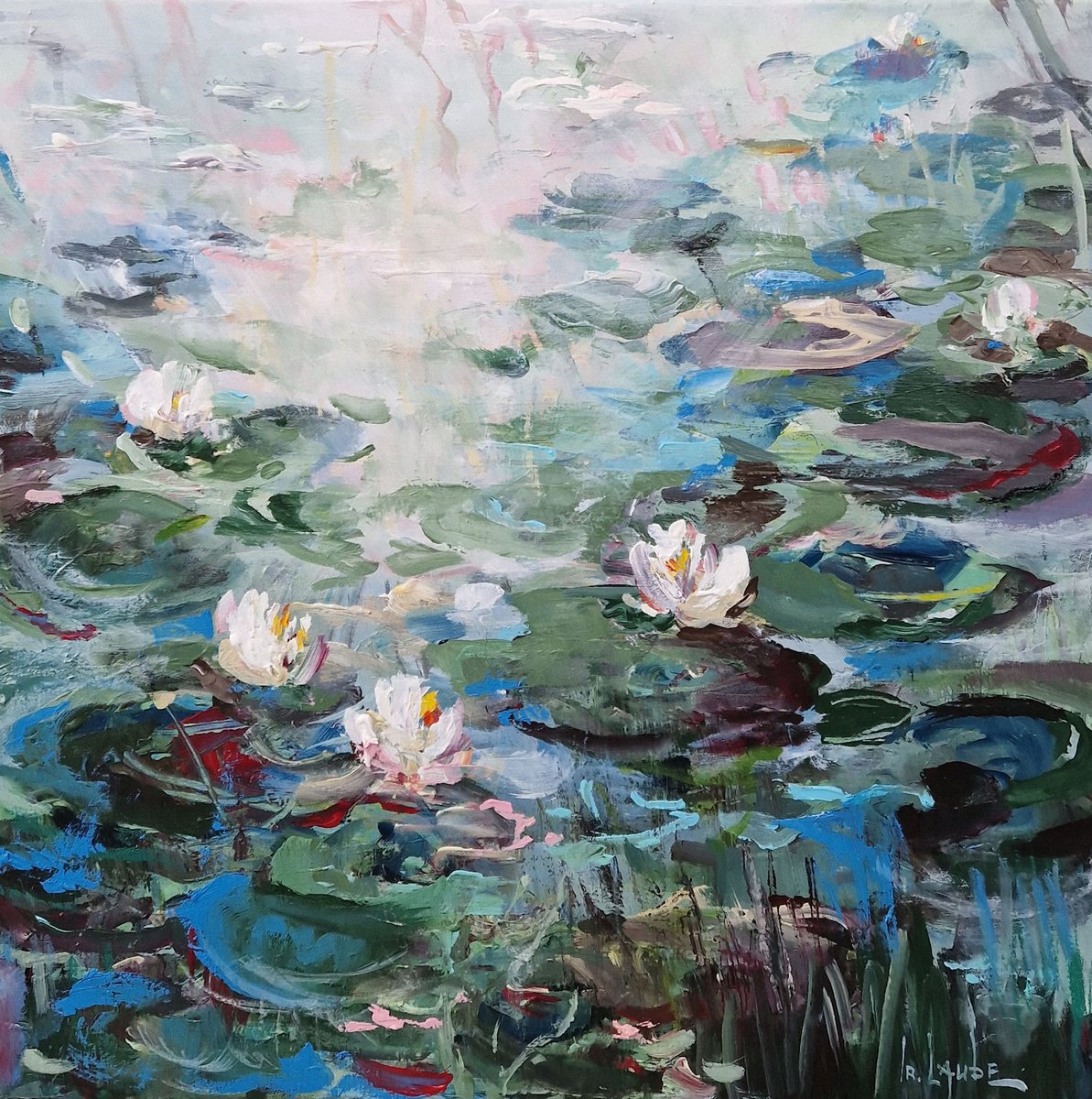 Water lily pond II by Irina Laube