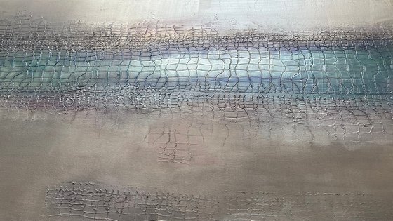 Silver Crocodile Skin Texture