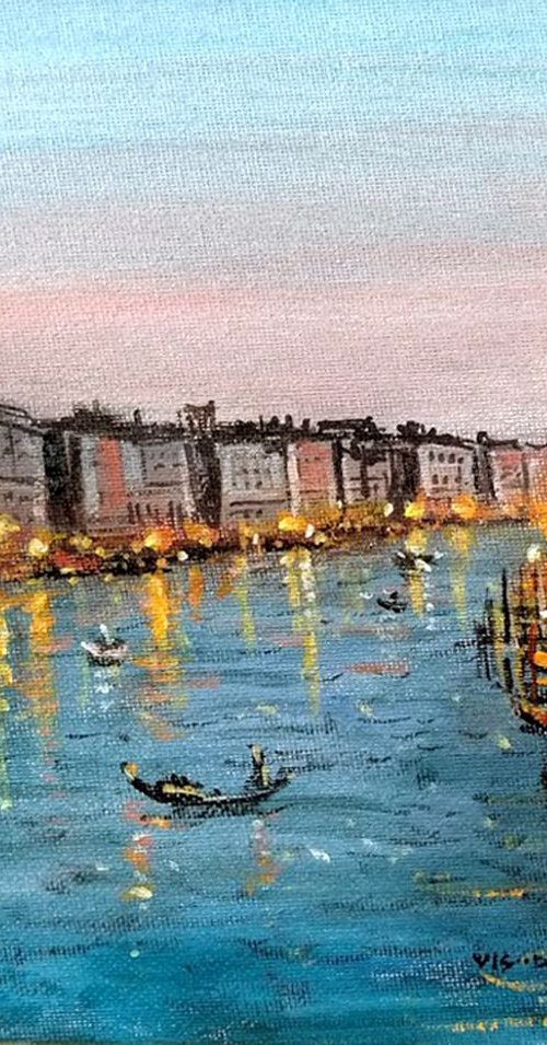Night Venice by Vishalandra Dakur
