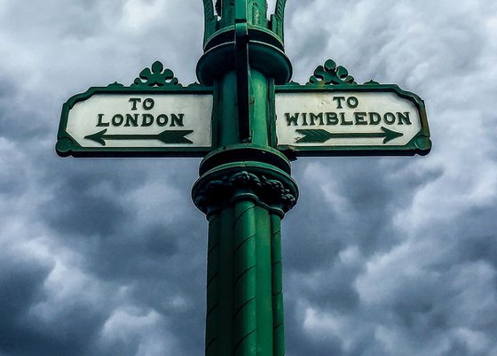 LONDON CLOSE-UP NO:7  LONDON < > WIMBLEDON (Limited edition  2/10) 30"X40"