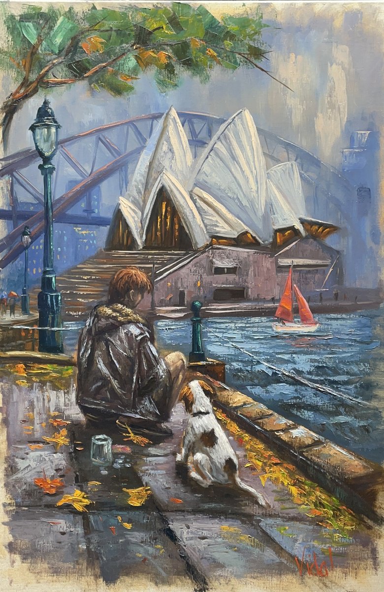 Companions In Silence By Christopher Vidal, 21 X 31, Artwork For Sale On Artfinder