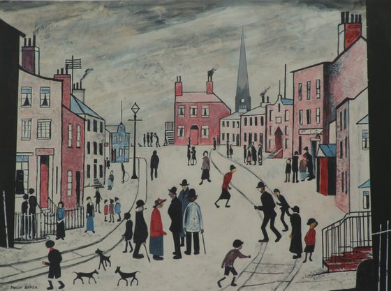 A Lancashire Village after Lowry