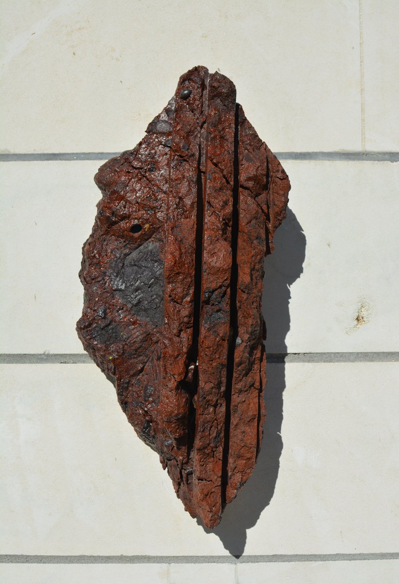 Expressive Portrait Stone Sculpture By Ognyan Chitakov, 9 X 22", "Talking Heads Ii", Original Artwork