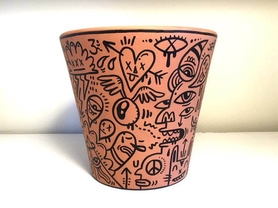 Terracotta Plant Pot Doodle