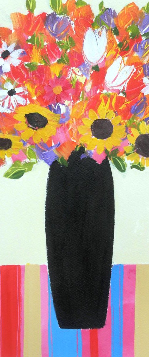 Mixed Flowers 5 by Jan Rippingham