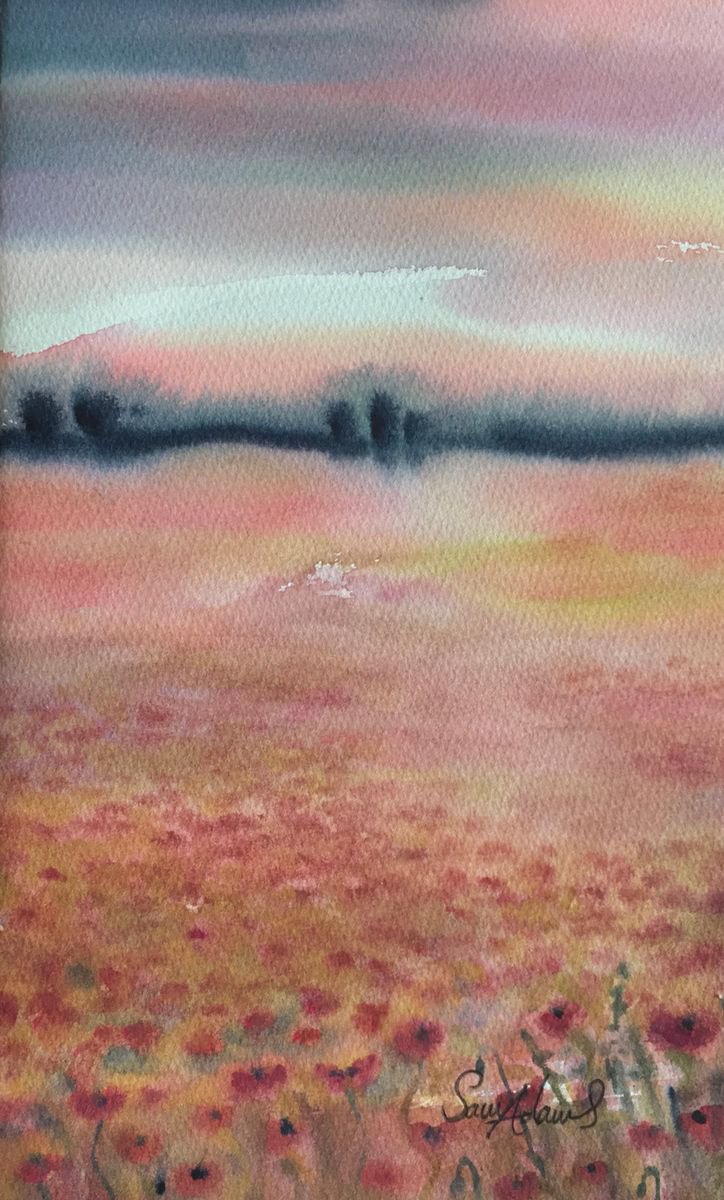 Poppies embrace by Samantha Adams