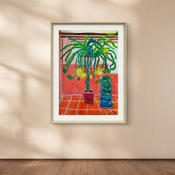 Balcony with Dragon Fruit