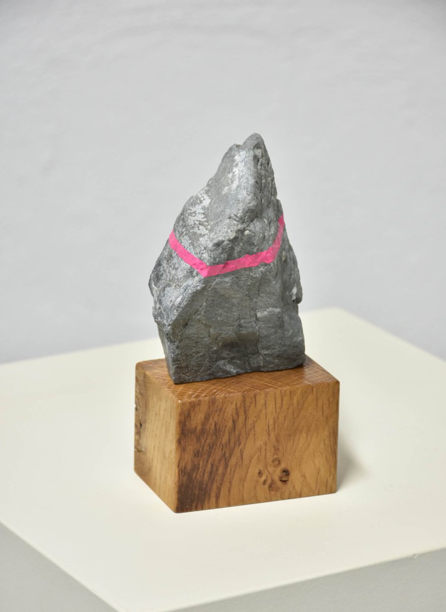 Impressionistic Abstract Sculpture By Yannick Bouillault, 3 X 6", Pink Period, Original Artwork