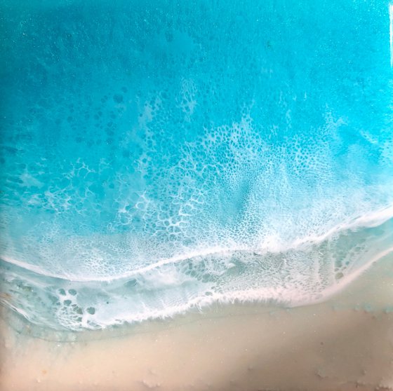 White Sand Beach #21 Miniature Painting Gift idea