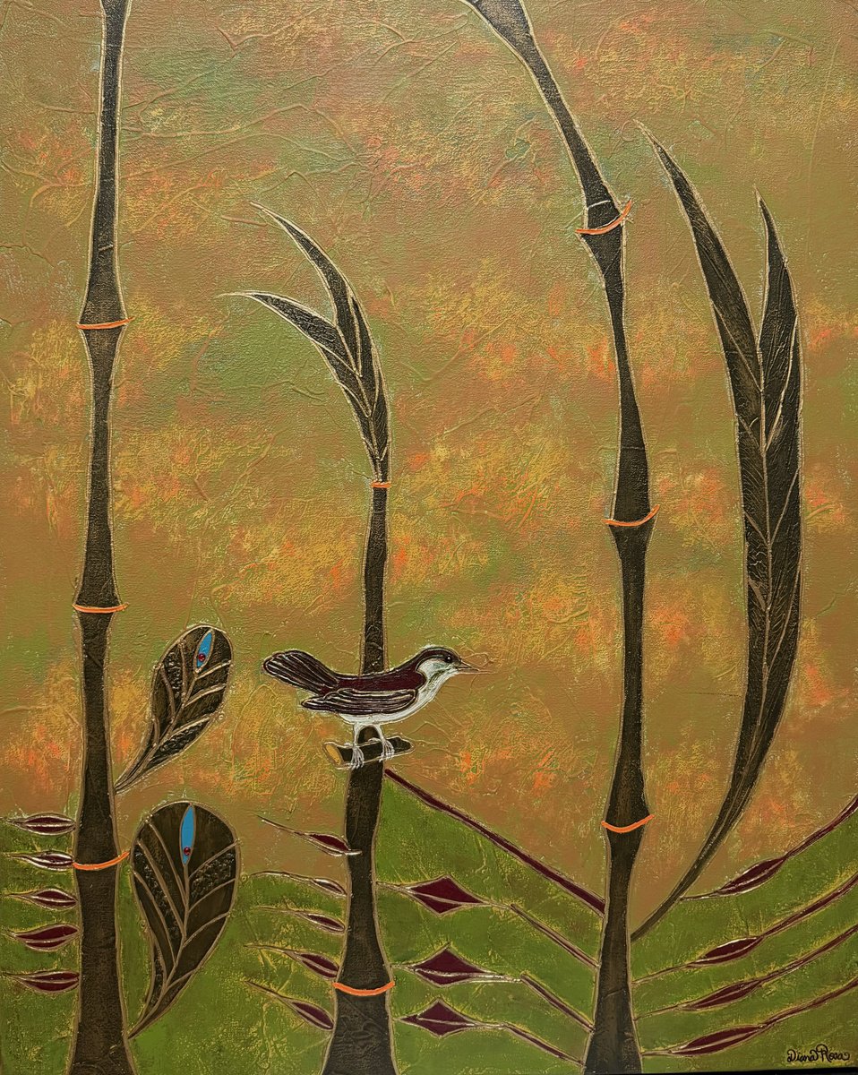 Surrealistic Acrylic Painting , Into The Mystic By Diana Rosa, 24 X 30, Artwork For Sale On Artfinder