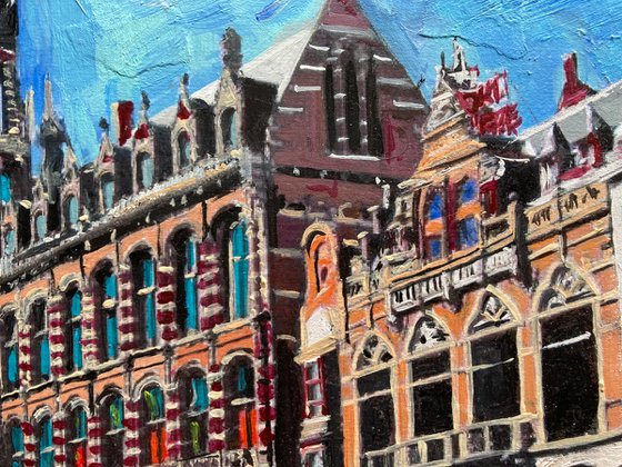 Gothic Buildings In Amsterdam