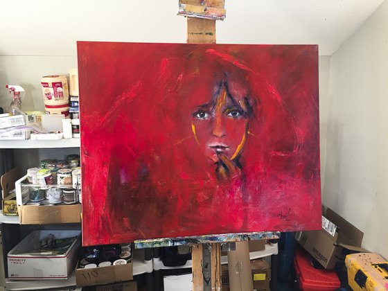 Tribute To Marlene Dumas Red