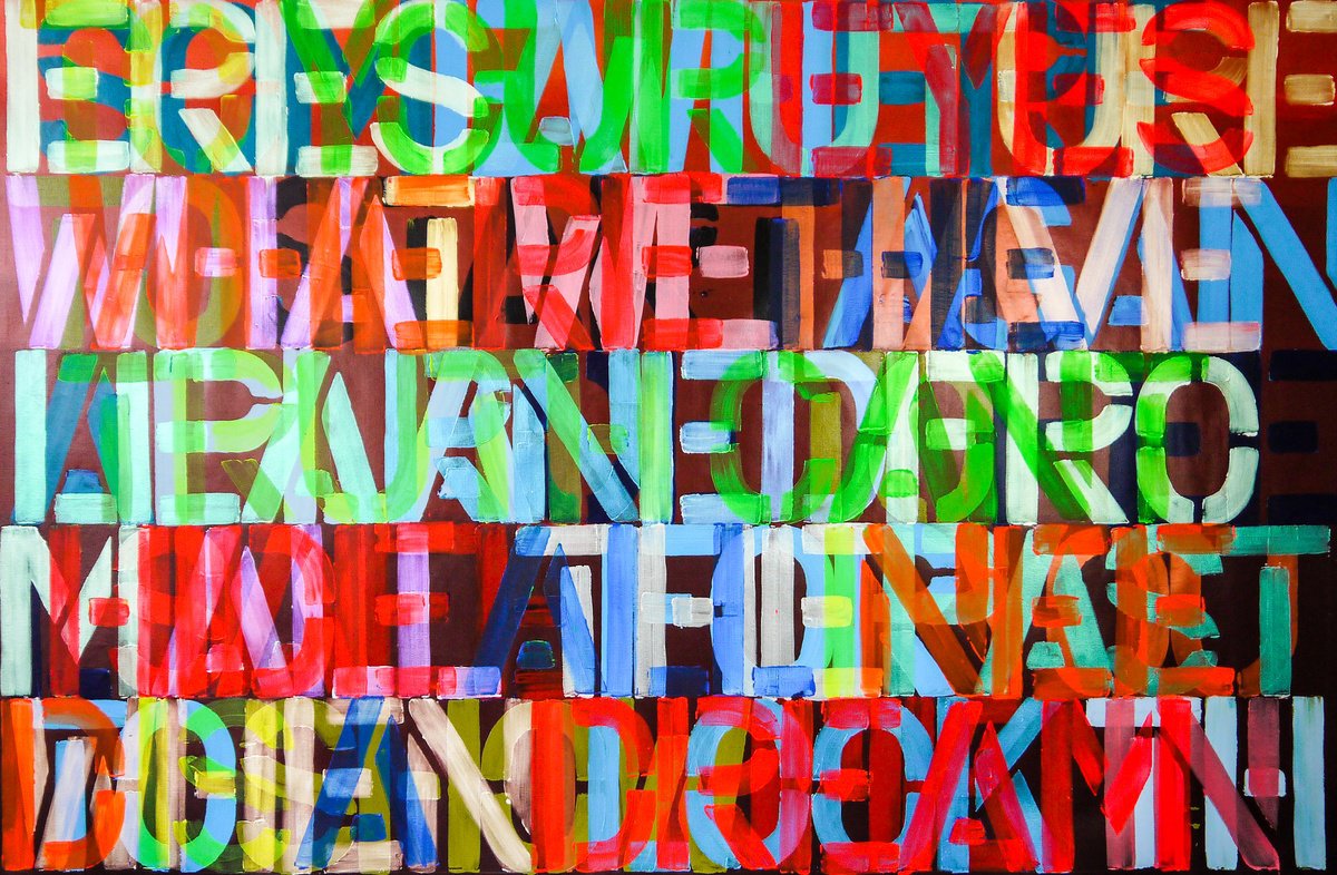 Abstract Acrylic Painting By Niki Hare, 91 X 59", All I Need Is A Dream, Original Artwork