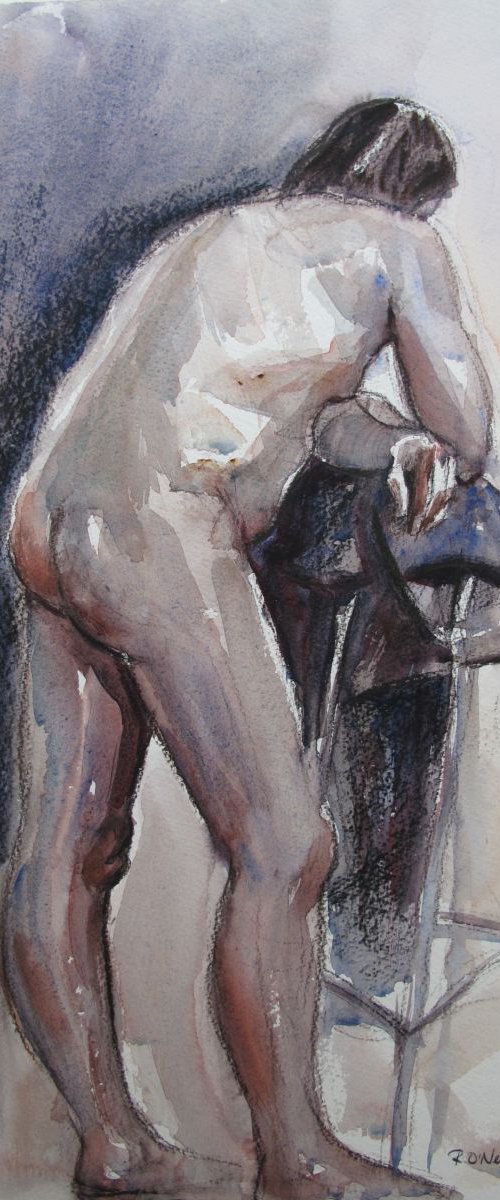 bending male nude by Rory O’Neill