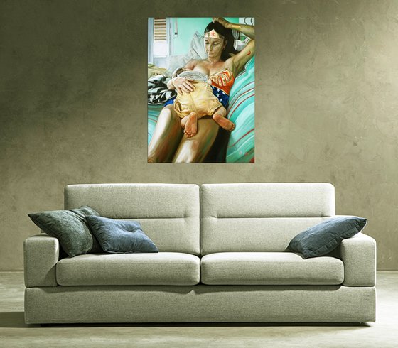 Wonder woman nursing