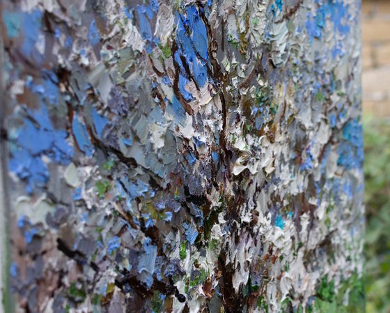 Flowering cherry tree - Original oil painting