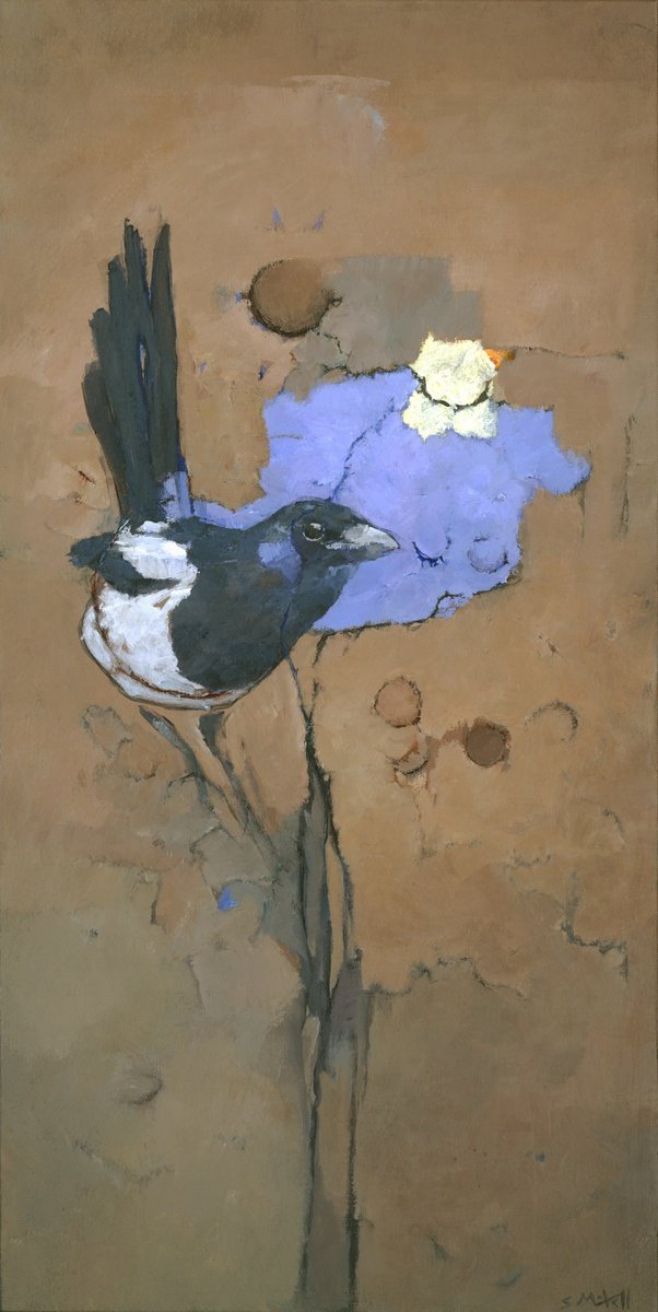  The Magpie By Steve Mitchell, 14 X 28, Artwork For Sale On Artfinder
