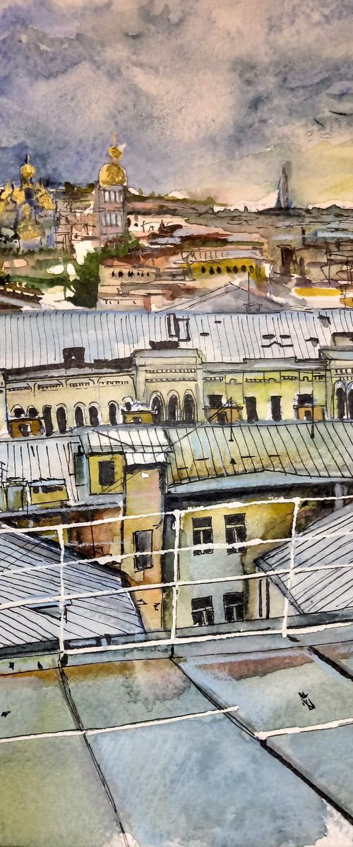 Rooftops of St. Petersburg by Jelena Nova