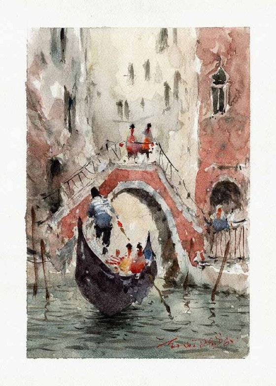 Gondola ride in Venice