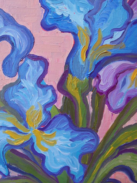 Vase of Irises