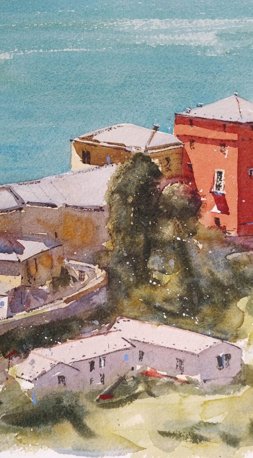 View of Portofino by Tollo Pozzi