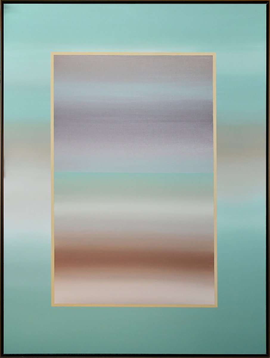 Abstract Acrylic Painting By Laura Clay Robson, 36 X 48", La Palma, Original Artwork