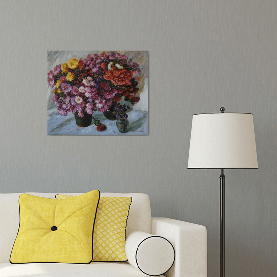 The Lush Bouquet Of Autumn Flowers