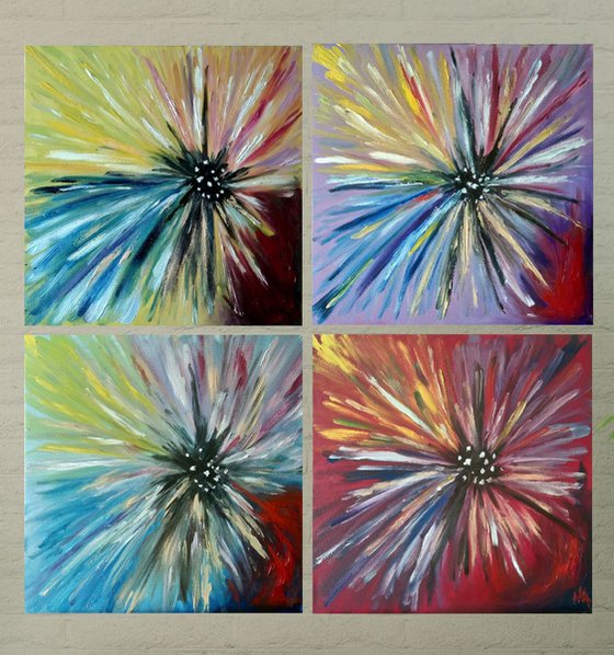 FOUR SEASONS, Free Worldwide Shipping, 100x100 cm