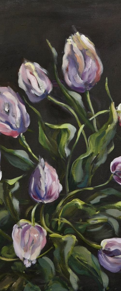 Purple Tulips by Margo de Jong