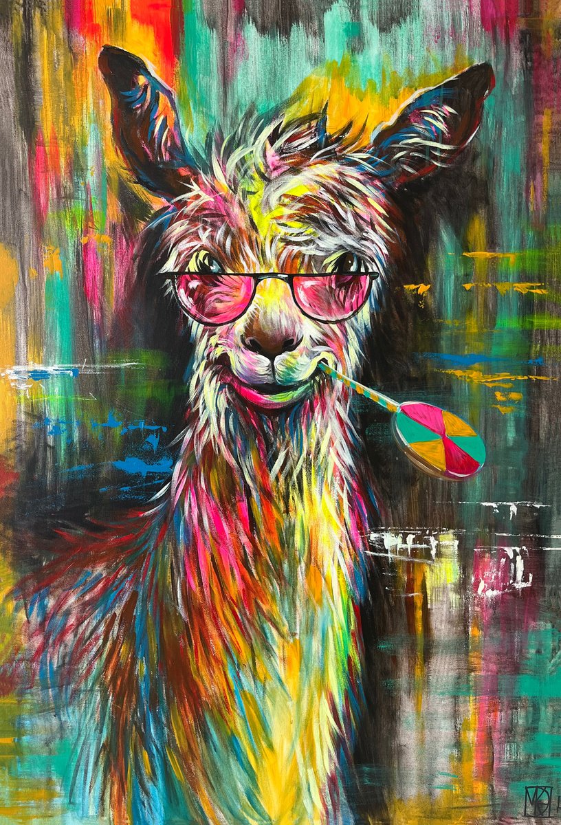 Funny Alpaca by Maria Kireev