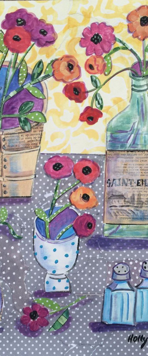 "Blooms and Olives" by Holly Wojahn