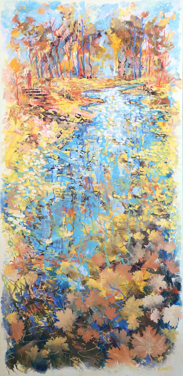  Autumn Walk. By Rakhmet Redzhepov, 24 X 49, Artwork For Sale On Artfinder