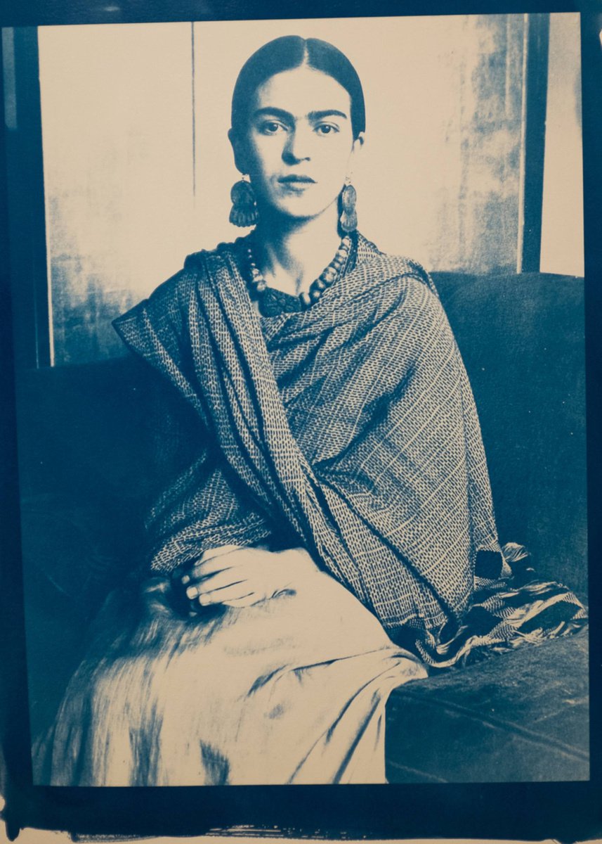 Frida Kahlo Blue - Limited Edition of 1 Photograph by Dane Shue by Dane Shue