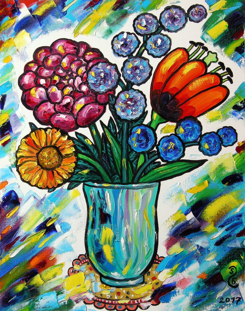 BOUQUET IN SUNLIGHT #3 by Gala Sobol by Gala Sobol