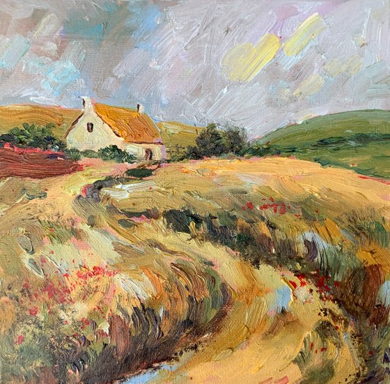 Golden Fields and Cottage