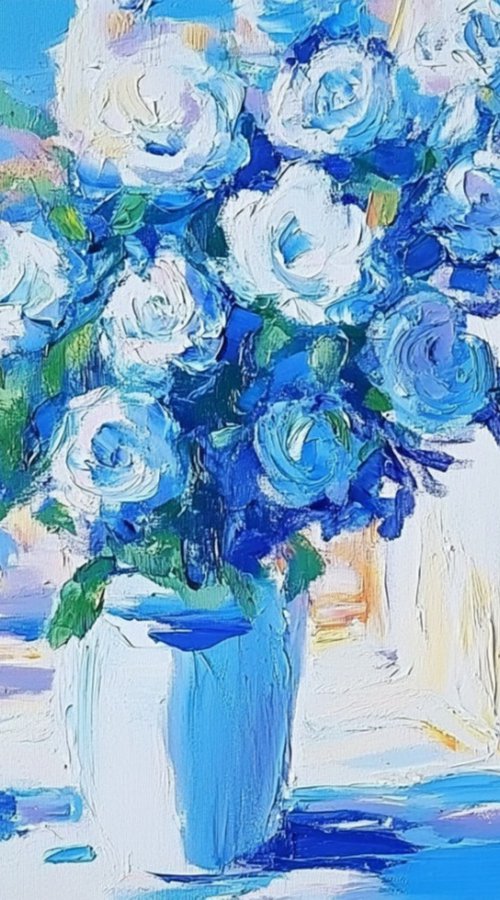 Blue Roses by Elena Avanesova