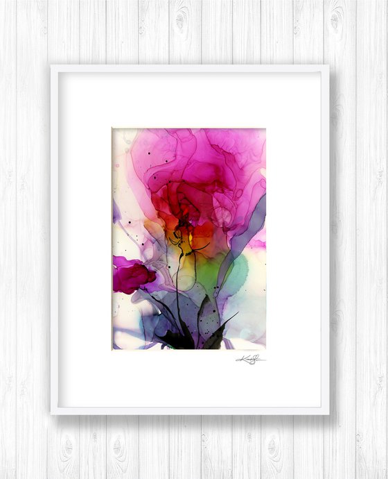 Flower Zen 21 - Floral Abstract Painting by Kathy Morton Stanion