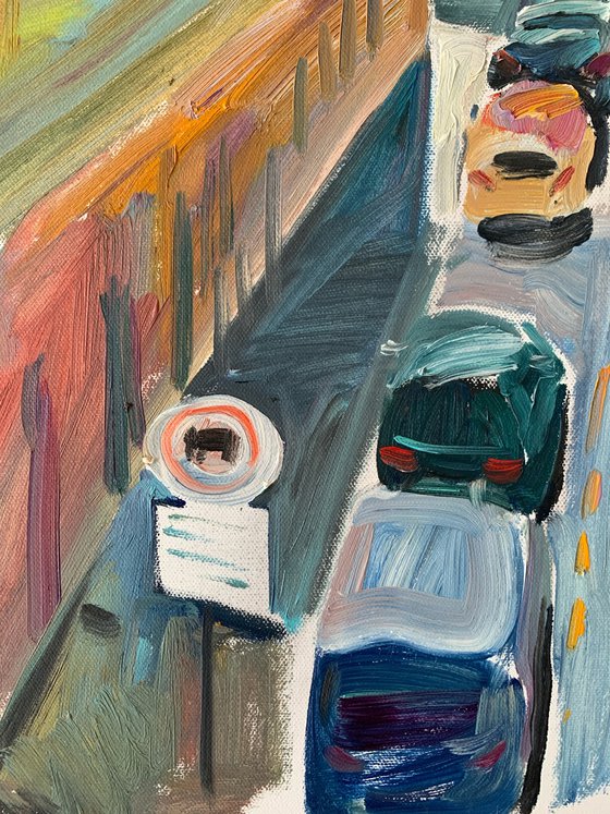 A Child and a Dog in the Big City