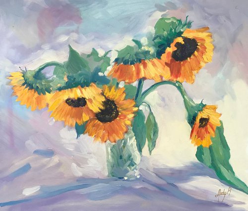 Sunflowers by Andrii Roshkaniuk