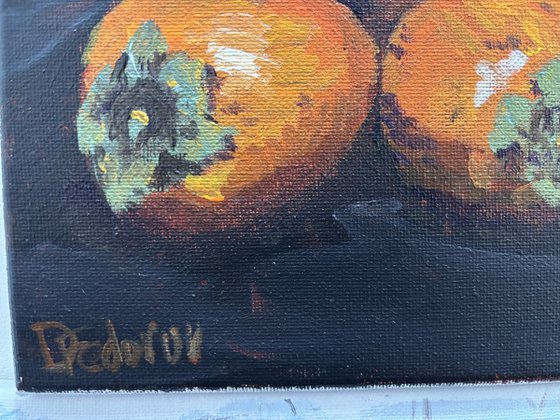 Orange Glow on Dark